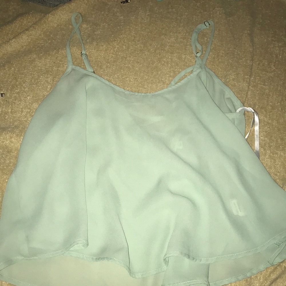 Sea foam green tank/crop